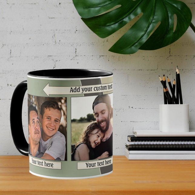 Caneca De Café Design Geométrico Collage Mug (Criador carregado)