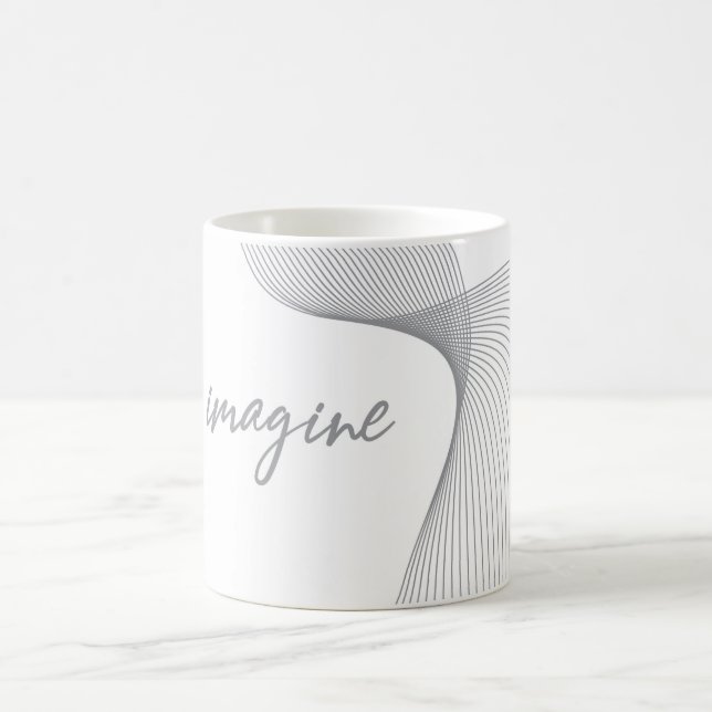 Caneca De Café Design gráfico moderno, simples e elegante da Imag (Centro)