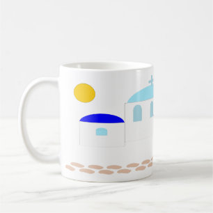 Caneca De Café Design grego apenas adicione texto