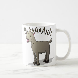Caneca De Café Design gritando do macarronete do Doodle da cabra