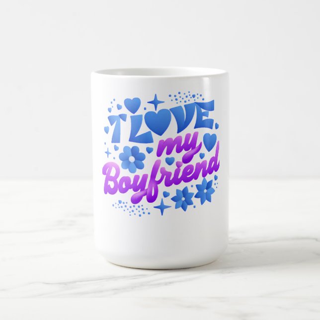 Caneca De Café Design-I love my boyfriend (Centro)