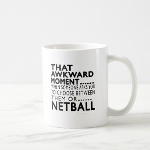 Caneca De Café Design inábil desse Netball do momento