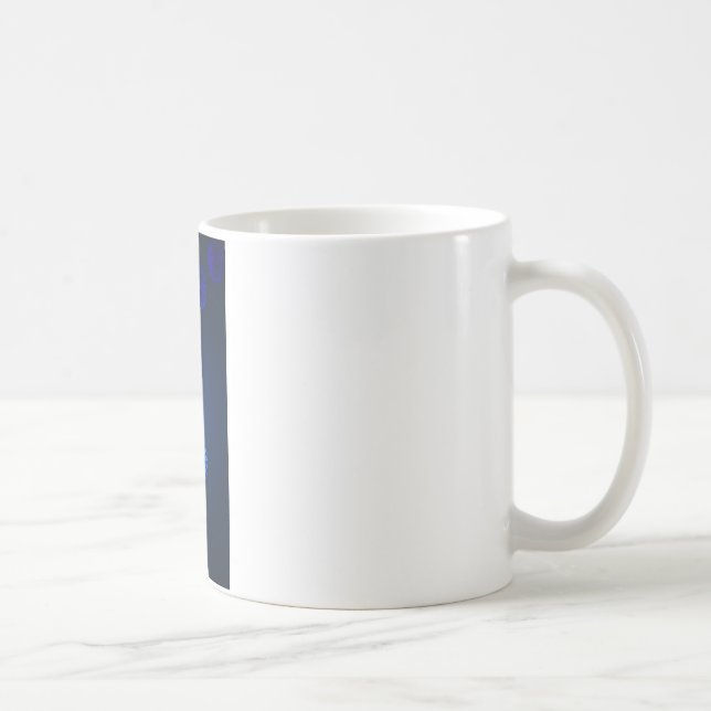 Caneca De Café Design Irlandês Cristal Azul (Direita)
