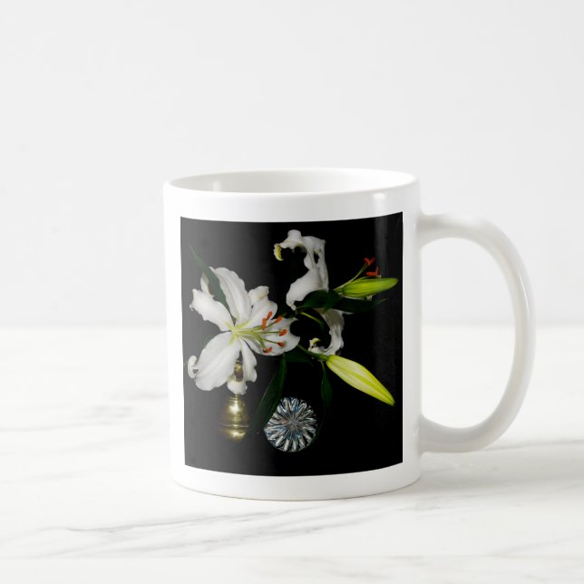 Caneca De Café Design irsh - Coleção de latas e flores (Direita)