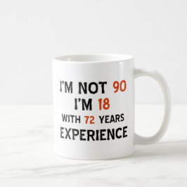 Caneca De Café design legal do aniversário do 90