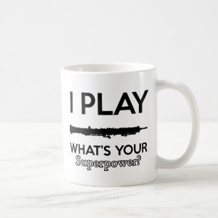 Caneca De Café design legal do oboe do vintage