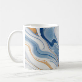 Caneca De Café Design Marinho Marble
