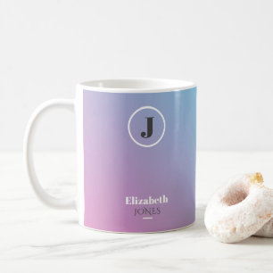 Caneca De Café Design minimalista em cores pastosas
