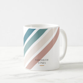 Caneca De Café Design minimalista em cores pastosas
