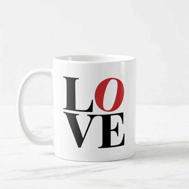 Caneca De Café Design Moderno A Mug Love (Esquerda)