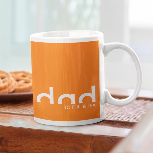 Caneca De Café Design moderno e simples para Pai (Criador carregado)