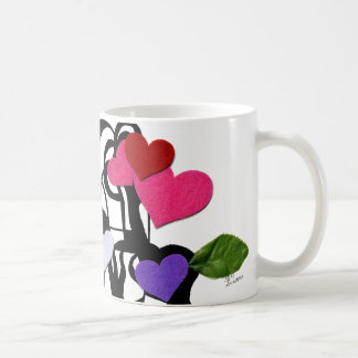 Caneca De Café Design Monograma de Coração