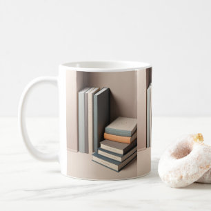 Caneca De Café design Mug de Livros Vertiginosos 3D