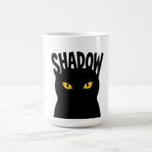 Design Olhos de Gato Preto Misterioso