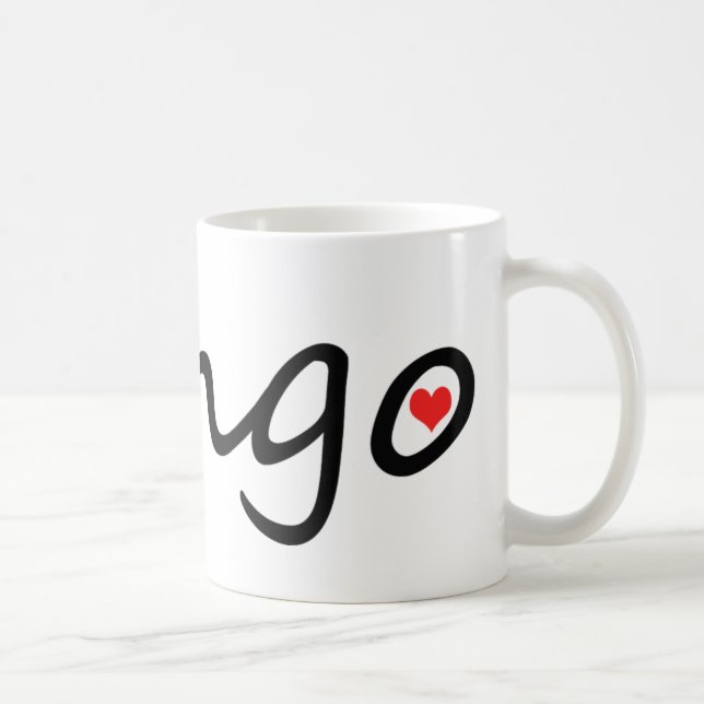 Caneca De Café Design original do amante do tango! (Direita)