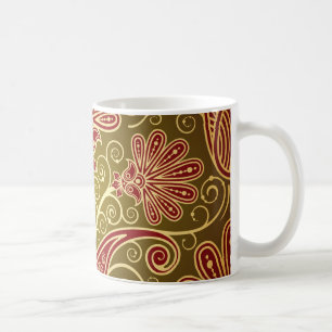 Caneca De Café Design Ornamentado barroco