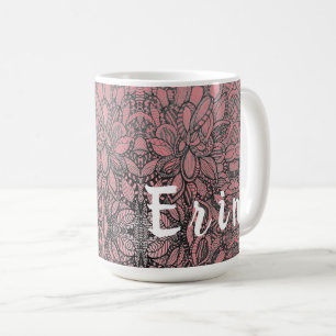 Caneca De Café Design personalizado de café com esboço manual