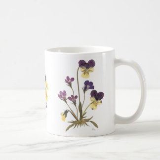 Caneca De Café Design pressionado das flores