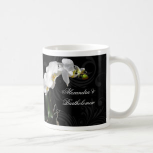 Caneca De Café Design preto & branco da lembrança personalizada