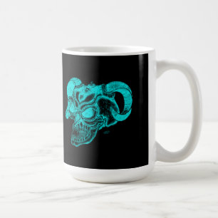 Caneca De Café Design preto e verde do Diabo