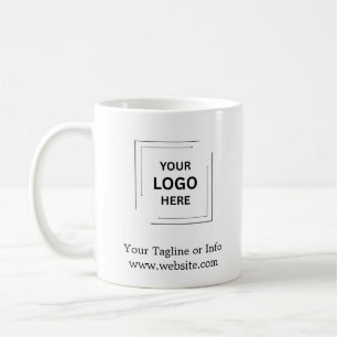 Caneca De Café Design Promocional de Marca Corporativa Minimalist