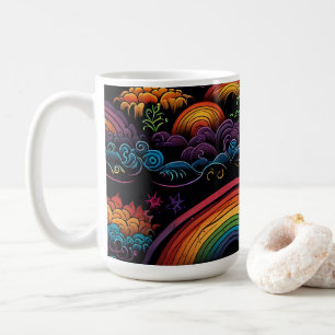 Caneca De Café Design Rainbow LGBYQ