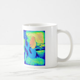 Caneca De Café design redheaded da sereia