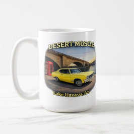 Caneca De Café Design Retro de Carro Desert Muscle