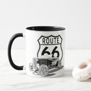 Caneca de Café Design Route 66