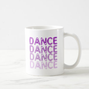 Caneca De Café Design simples da dança