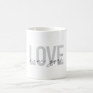 Caneca De Café Design simples moderna, urbana e legal de Amor Nov