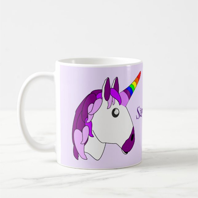 Caneca De Café Design Unicorn personalizado (Esquerda)
