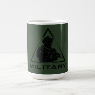 Caneca De Café design verde de operações especiais militares