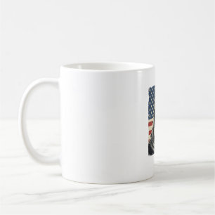 Caneca De Café Design Vetorial Bandeira Patriótica Vintage Great