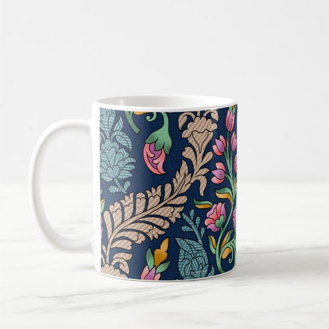 Caneca De Café Designação do Mughal Tradicional,padrão,flora (Esquerda)