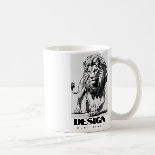 CANECA DE CAFÉ DESIGNE LION (Direita)