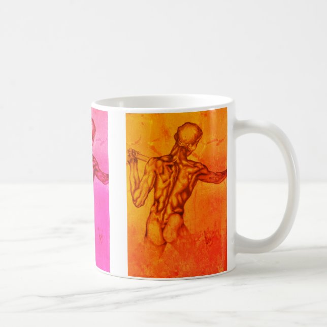 caneca de café designer figura de arte (Direita)