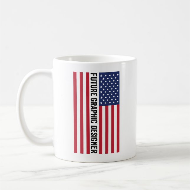 Caneca De Café Designer Gráfico Futuro (Esquerda)