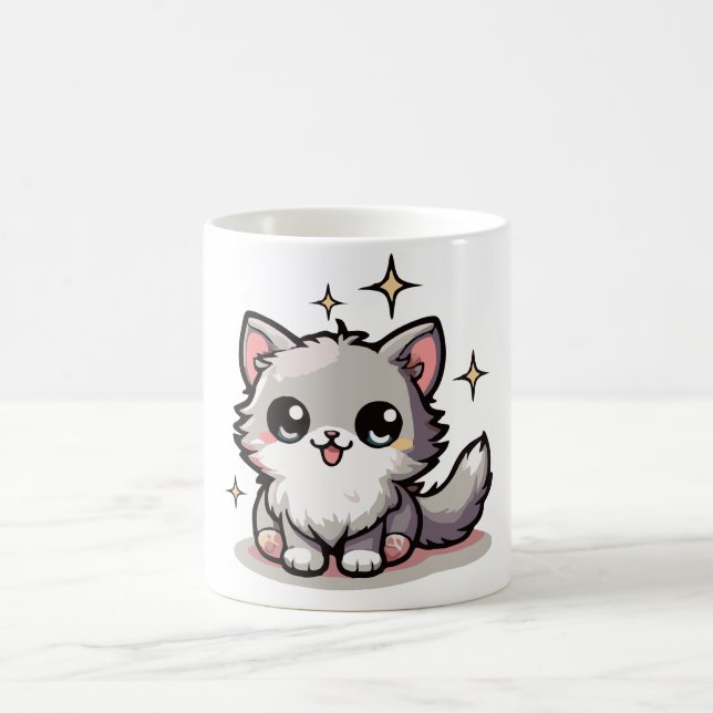 Caneca De Café Designs de Gato-Tástico Puro-Adoráveis (Centro)