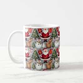 Caneca De Café Designs de padrões de férias alegres