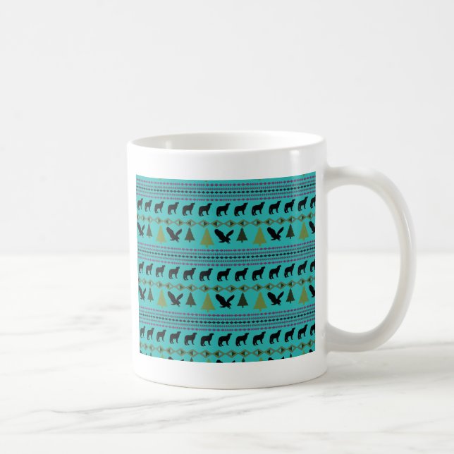 Caneca De Café Designs nativos americanos (Direita)
