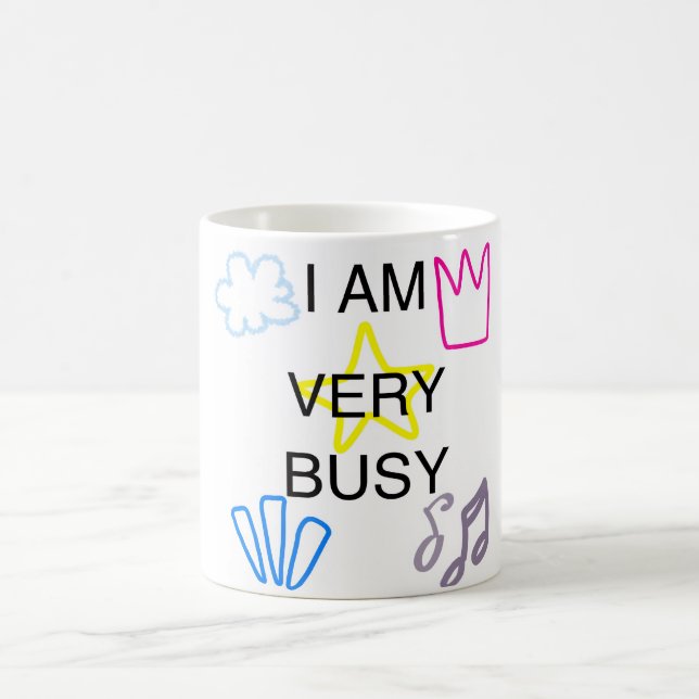 Caneca De Café Designs Únicos Estou Muito Ocupado (Centro)