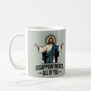 Caneca De Café Desilusões Todos Vocês, Jesus Meme