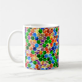 Caneca De Café Deslocamento de hexágonos Swirl 11oz Mug
