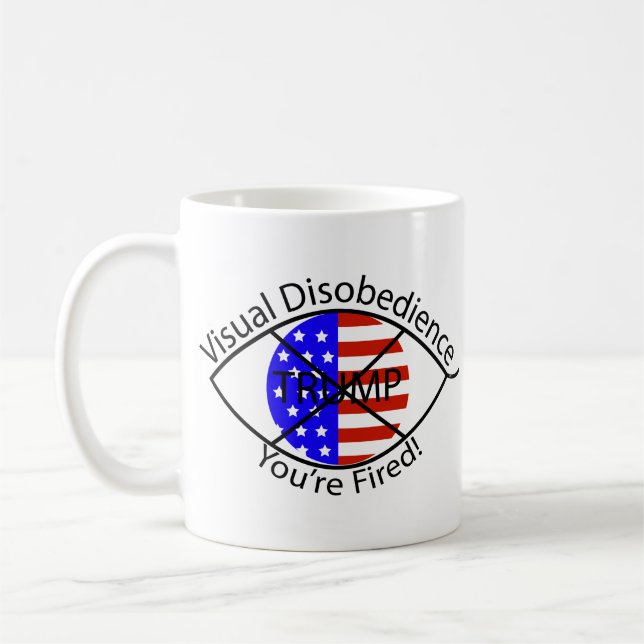 Caneca De Café Desobediência visual "You're Fired!" (Esquerda)