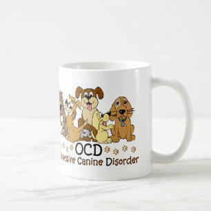 Caneca De Café Desordem canina obsessiva dos amantes do cão