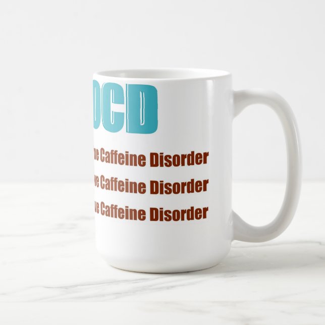 Caneca De Café Desordem obsessiva da cafeína de OCD (Direita)