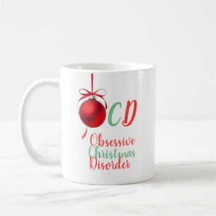 Caneca De Café Desordem obsessiva do Natal