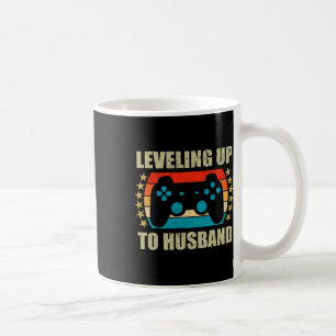 Caneca De Café Despedida de Solteiro Subindo de Nível para Marido
