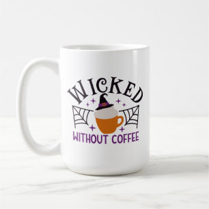 Caneca De Café Despertado Sem Dia de as Bruxas engraçado De Café